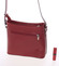 Malá červená  kožená crossbody kabelka - ItalY Madora