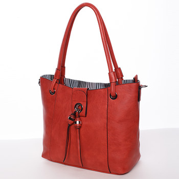 Módna dámska kabelka cez rameno červená - MARIA C Deborah