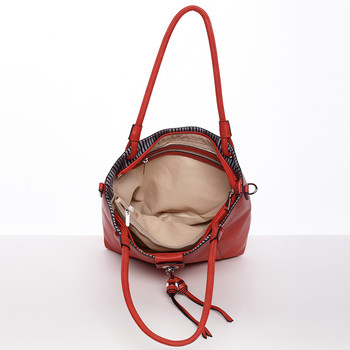 Módna dámska kabelka cez rameno červená - MARIA C Deborah