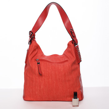 Moderná dámska kabelka cez rameno červená - MARIA C Paisley