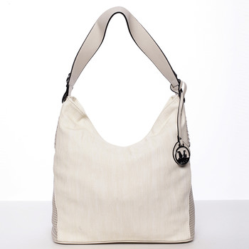 Moderná dámska kabelka cez rameno béžová - MARIA C Paisley