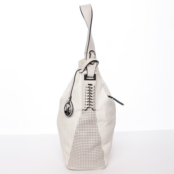 Moderná dámska kabelka cez rameno béžová - MARIA C Paisley