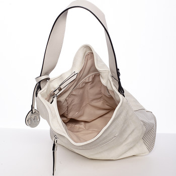 Moderná dámska kabelka cez rameno béžová - MARIA C Paisley