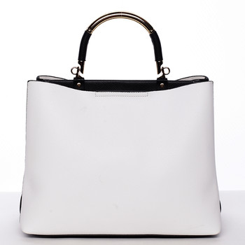 Exkluzívna mäkká dámska kabelka do ruky biela - Tommasini Kyndall