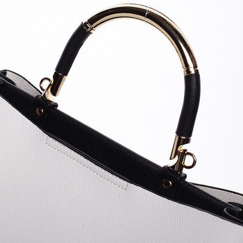 Exkluzívna mäkká dámska kabelka do ruky biela - Tommasini Kyndall