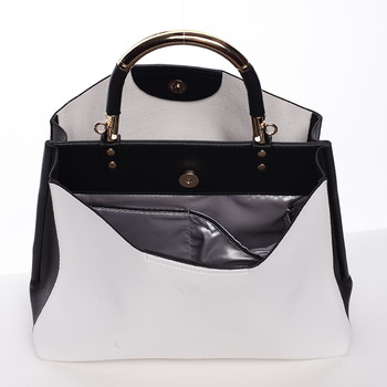 Exkluzívna mäkká dámska kabelka do ruky biela - Tommasini Kyndall