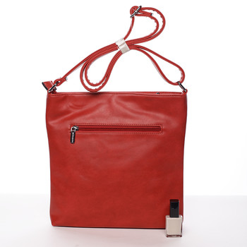 Štýlová červená crossbody kabelka - Silvia Rosa Megara