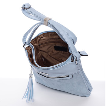 Moderná crossbody kabelka svetlo modrá - Silvia Rosa Medusa