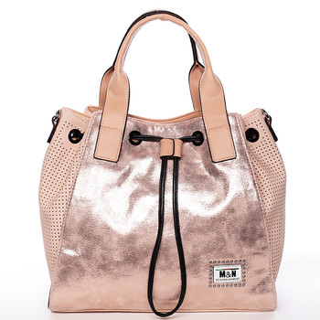 Trendy väčšie kabelka do ruky ružová - Silvia Rosa Lizbeth