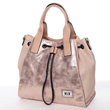 Trendy väčšie kabelka do ruky ružová - Silvia Rosa Lizbeth