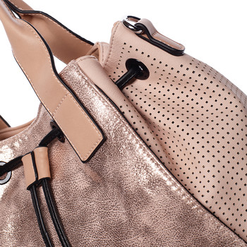 Trendy väčšie kabelka do ruky ružová - Silvia Rosa Lizbeth