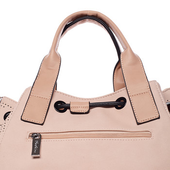 Trendy väčšie kabelka do ruky ružová - Silvia Rosa Lizbeth