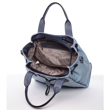Trendy väčšie kabelka do ruky svetlo modrá - Silvia Rosa Lizbeth