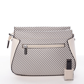 Malá originálne crossbody kabelka béžová - Silvia Rosa Media