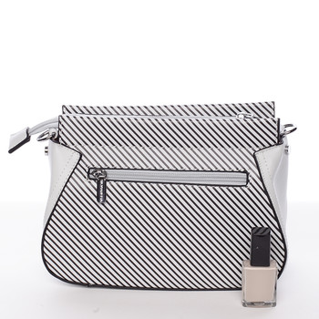 Malá originálne crossbody kabelka šedá - Silvia Rosa Media