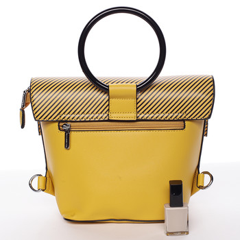 Originálna a unikátna žltá kabelka/batôžtek - Silvia Rosa Marmara
