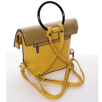 Originálna a unikátna žltá kabelka/batôžtek - Silvia Rosa Marmara