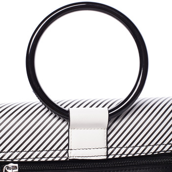 Originálna a unikátna čierno biela kabelka/batôžtek - Silvia Rosa Marmara