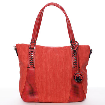 Exkluzívna dámska kabelka cez rameno červená - MARIA C Nevaeh
