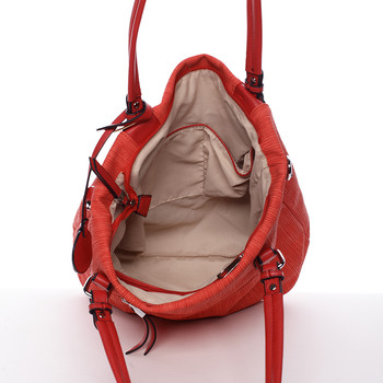 Exkluzívna dámska kabelka cez rameno červená - MARIA C Nevaeh