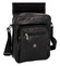 Čierna luxusná kožená pánska taška - Sendi Design Heliodoros New