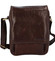 Hnedá luxusná kožená pánska taška - Sendi Design Heliodoros New