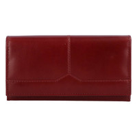Dámska kožená peňaženka tmavočervená - Tomas Slat