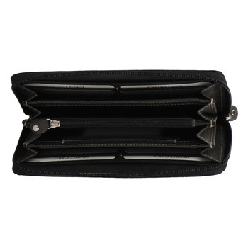 Dámska kožená peňaženka čierna so vzorom - Tomas Imvilophu
