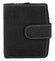 Dámska kožená peňaženka čierna brúsená - Tomas Coulenzy