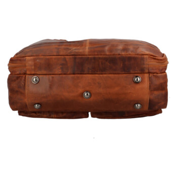 Cestovná kožená taška koňaková - GreenWood Surafel