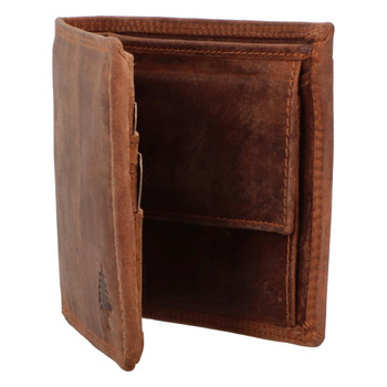 Pánska kožená peňaženka hnedá - Greenwood Jelen