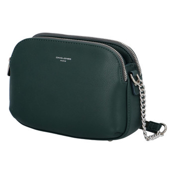 Dámska crossbody kabelka tmavá modrozelená - David Jones Beatriz