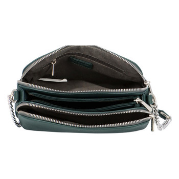 Dámska crossbody kabelka tmavá modrozelená - David Jones Beatriz