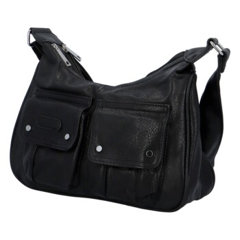 Dámska kabelka cez plece čierna - Paolo Bags Anjali