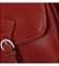 Dámska kožená crossbody kabelka tmavočervená - ItalY Destiny
