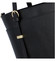 Dámska kožená kabelka cez plece čierna - ItalY Naraly