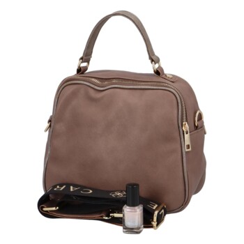 Dámska crossbody kabelka taupe - Carine Ylana