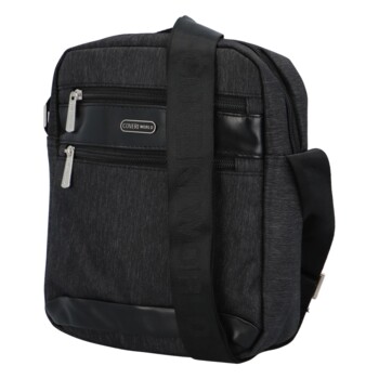 Pánska crossbody taška čierna - Coveri Limon