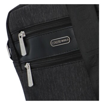 Pánska crossbody taška čierna - Coveri Limon
