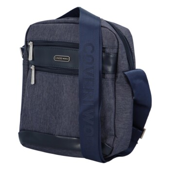 Pánska crossbody taška modrá - Coveri Limon