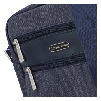 Pánska crossbody taška modrá - Coveri Limon