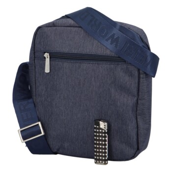 Pánska crossbody taška modrá - Coveri Limon