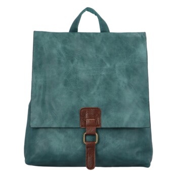 Dámsky mestský batoh modrozelený - Paolo Bags Vivet