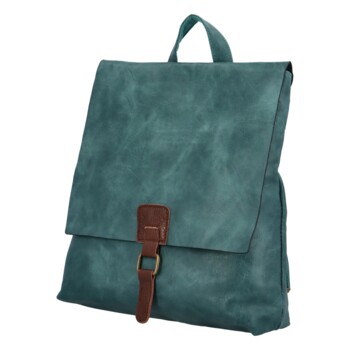 Dámsky mestský batoh modrozelený - Paolo Bags Vivet