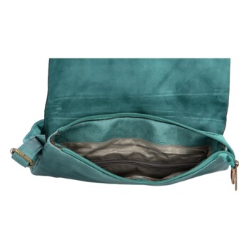 Dámsky mestský batoh modrozelený - Paolo Bags Vivet