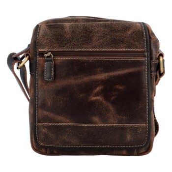 Pánska kožená crossbody taška hnedá - Wild Spencer
