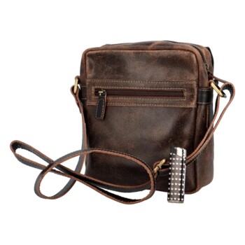 Pánska kožená crossbody taška hnedá - Wild Spencer