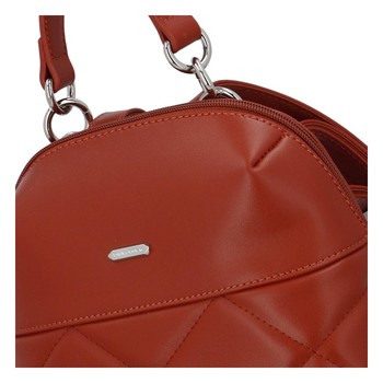 Dámsky elegantný batoh tehlovo červený - David Jones Tinus