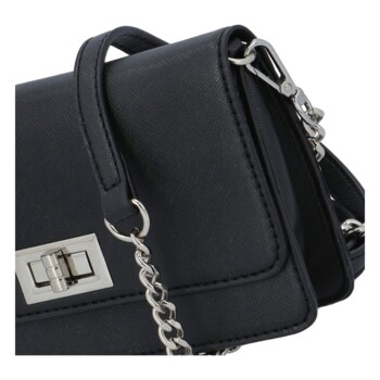 Malá dámska crossbody kabelka čierna - David Jones Leklis