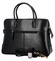 Luxusná kožená dámska business kabelka čierna - Katana Floppy